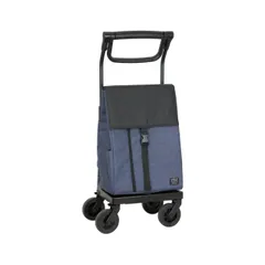 新品 GRANMARIE[グランマリー] ショッピングカート 4輪 軽量 保冷 お買い物カート キャスター付き 高齢者 ネイビー GM-124NV