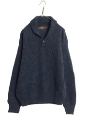 【お得なクーポン配布中!】 80s USA製 エディーバウアー ショールカラー ウール ニット セーター メンズ L ヴィンテージ 黒タグ ミドルゲージ アウトドア プルオーバー