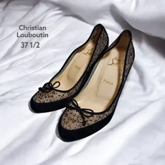 Christian Louboutin クリスチャンルブタン ヒール 黒 37.5  箱付き 赤
