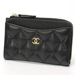 シャネル / CHANEL　タイムレス クラシック L字ファスナー コイン カードケース　AP3179　キャビアスキン　ブラック/ゴールド金具 【中古】 商品番号 S-159734