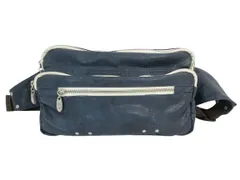 アネロ anello ボディバッグ ショルダーバッグ 合皮 無地 ネイビー QQQ