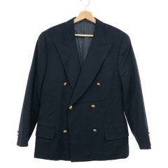 バーバリーブラックレーベル カシミヤ混ナポレオンコート ホースロゴ銀