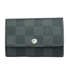本物 ルイヴィトン LOUIS VUITTON LV ミュルティクレ 6 ダミエ グラフィット キーケース 6連 ブラック グレー N62662 ビトン 雑貨小物 中古・