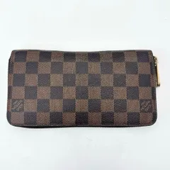 ルイ・ヴィトン N41661 ダミエ ジッピーウォレット ラウンドジップ 長財布 ロングウォレット ブラウン 茶色系 ダミエエベヌ