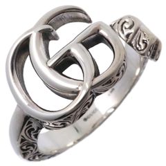 GUCCI】グッチ ダブルG キーリング 627760 J8400 0701 シルバー925 13