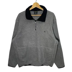 90's vintage 90年代 ヴィンテージ NAUTICA COMPATITION ノーティカコンペティション ハーフジップフリースプルオーバーシャツ ハーフジップ プルオーバー ジャケット ワンポイント刺繡 マダガスカル製 XLサイズ グレー