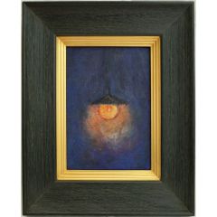 内野隆文　抽象画　アクリル画　サムホール　絵画　現代アート　美術作品　真作 内野隆文 ランプ 絵画 キャンバスにアクリル サムホール 現代美術