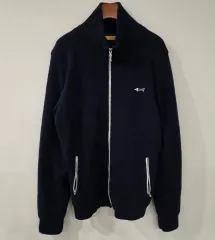 ルイカステル メンズ 防風 ニット ジップアップ 105 ネイビー