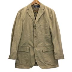 ポロラルフローレン コットン カーキ ベージュ 3B留め ブレザー - メルカリ