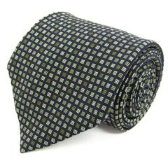 バルマン ブランド ネクタイ チェック柄 シルク ハンドメイド PO メンズ ブラック BALMAIN 【中古】