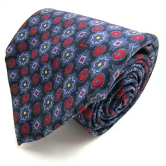 ランセル ブランド ネクタイ ドット柄 小紋柄　シルク PO メンズ ネイビー LANCEL 【中古】