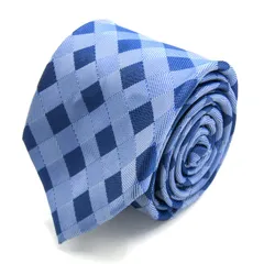 バナナリパブリック ブランド ネクタイ チェック柄 PO メンズ ブルー Banana Republic 【中古】