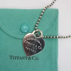 705)TIFFANY&Co リターントゥーハートタグ ペンダント ネックレス ボールチェーン シルバー925製 ティファニー