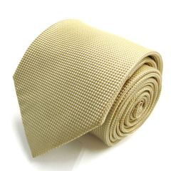 メイル&コー ブランド ネクタイ 織り柄　シルク PO メンズ ゴールド MALE & Co 【中古】