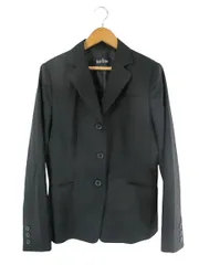 イーストボーイ EAST BOY テーラード ジャケット シングル 3B 無地 ウール サイズ9 黒 QQQ