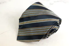 エスティーデュポン ブランドネクタイ ストライプ柄 シルク PO メンズ ネイビー S.T. Dupont 【中古】のサムネイル