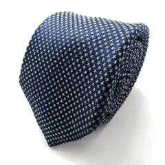 ポールスミス ブランドネクタイ 総柄 星柄 小紋柄 シルク イタリア製 PO メンズ ネイビー Paul Smith 【中古】