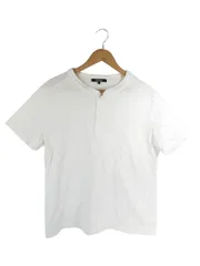 リブニール Revenir プルオーバー Tシャツ ヘンリーネック 半袖 無地 ホワイト サイズL QQQ