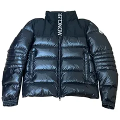 ◆ MONCLER / モンクレール ダウンジャケット メンズ 黒1 スタンドカラー ロゴ刺繍 【中古 美品】MB ai KBS
