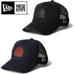 ニューエラ ゴルフ キャップ 9FORTY A-Frame トラッカー デニム レザーパッチ NEW ERA Golf (14669095) (14669096)
