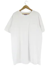 ノースフェイス パープルレーベル THE NORTH FACE PURPLE LABEL NT3906N Tシャツ 丸首 半袖 無地 胸ポケット 綿混 白 サイズM 国内正規 QQQ