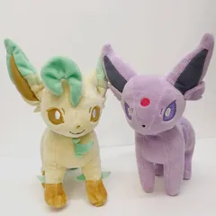 【広店】2体 エーフィ + リーフィア ぬいぐるみ ポケットモンスター ポケモンセンター限定【712-3445】