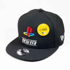 【ニューエラ正規品】KIDS kid's 子供用 ニューエラ NEW ERA New Era 帽子 キャップ キッズ Youth 9FIFTY PlayStation プレイステーション ファミリーマーク ニューエラロゴ ブラック(商品番号：14693250)