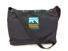 s26g-084k【中古】LeSportsac レスポートサック　Franklin Climbing フランクリンクライミング　QUINN BAG　ショルダーバッグ　ナイロン　ブラック