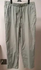 ユニクロ コットン リラックス アンクル パンツ L