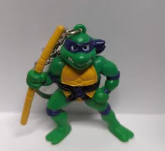 カバヤ ミュータントタートルズ キーホルダー ドナテロ(片手棒持ち)