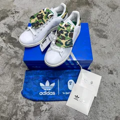 未使用 adidas  × A BATHING APE Stan Smith Golf スタンスミス ゴルフ アディダス  × アベイシングエイプ IG5916 ホワイト 26.5cm （2145M）