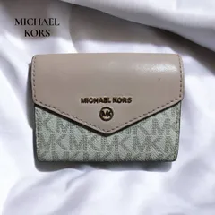 MICHAEL KORS　マイケルコース MKロゴ　シグネチャー キーケース ピンク　レディース　コンパクト　白　ホワイト