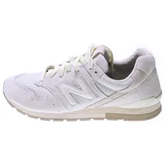 New Balance (ニューバランス) CM996UM2 スエード ローカットスニーカー ライトグレー/ベージュ レディース US6/24cm