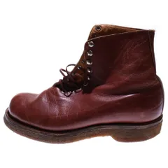 VINTAGE (ヴィンテージ) VINTAGE ヴィンテージ クレープソール レースアップ レザーハイカットブーツ ブラウン