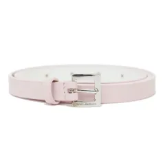 DOLCE&GABBANA ドルチェ&ガッバーナ ベルト ピンク サイズ:42/90 | レザー ベルト | 細幅 | イタリア製 | ブランド ファッション アイテム 小物【レディース】【中古】