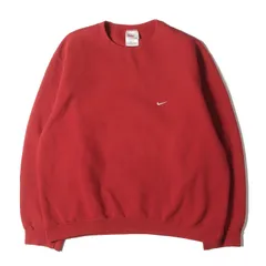 NIKE / vintage ナイキ ヴィンテージ スウェット レッド サイズ:XL | 90s スウッシュ刺繍 クルーネック スウェットシャツ | USA製 | 90年代 古着 | トップス トレーナー【メンズ】【中古】