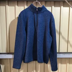 1509 NAUTICA ハーフジップトレーナー ネイビー M ノーティカ スウェット ワンポイント 刺繍ロゴ 裏起毛 古着卸 アメリカ仕入