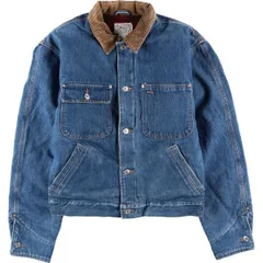 古着 80年代 ラルフローレン Ralph Lauren Polo Ralph Lauren 白タグ 中綿入り デニムジャケット USA製 メンズS相当/eaa606543