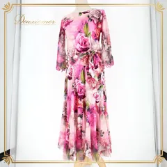 社交ダンス 衣装 スタンダード 上下セット ツーピース レッスンウェア パーティ衣装 レディース ACROSS ピンク系 グリーン系 花柄 長袖 フラワープリント おしゃれ 柔らかい 伸縮性 カジュアル エレガント レディースファッション ダンス発表会