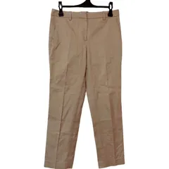 RE332 Theory セオリー　センタープレスパンツ　カジュアル　チノパン　ベージュ　キャメル　レディース　サイズ4 オシャレ　オフィスカジュアル　定番　美脚