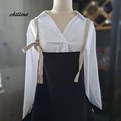 【背中がかわいい】エプロンドレス：ブラック×リネン【1035】