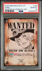 【PSA10】サボ(SP/SEC★){黒}〈OP13-120〉[ブースターパック受け継がれる意志]