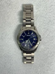 【時計】稼働 SEIKO セイコー SPLAR TITANIUM　V145-0AX0 ソーラー メンズ 腕時計