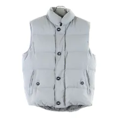 theory (セオリー) ボタンデザイン ナイロン ジップアップダウンベスト ジャケット グレー 02-1302001