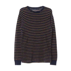 ギャップ コットン ストライプ 長袖 Tシャツ L