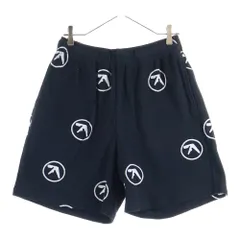 SUPREME (シュプリーム) 25SS ×Aphex Twin Thermal Short エイフェックスツイン 総柄 サーマルショートパンツ ハーフパンツ ブラック