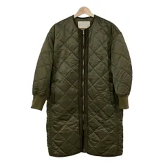 ESTNATION(エストネーション) コート サイズ38 M レディース - カーキ 長袖/キルティング/ジップアップ/中綿/春/秋