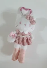 ロングダリキティ ツイード キーホルダー