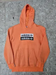 アディダス キッズ オレンジ 起毛 フードTシャツ 160