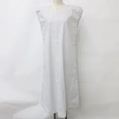 ニコアンド Niko and.. ワンピース チュニック フレンチスリーブ Uネック ひざ下丈 綿 グレー F